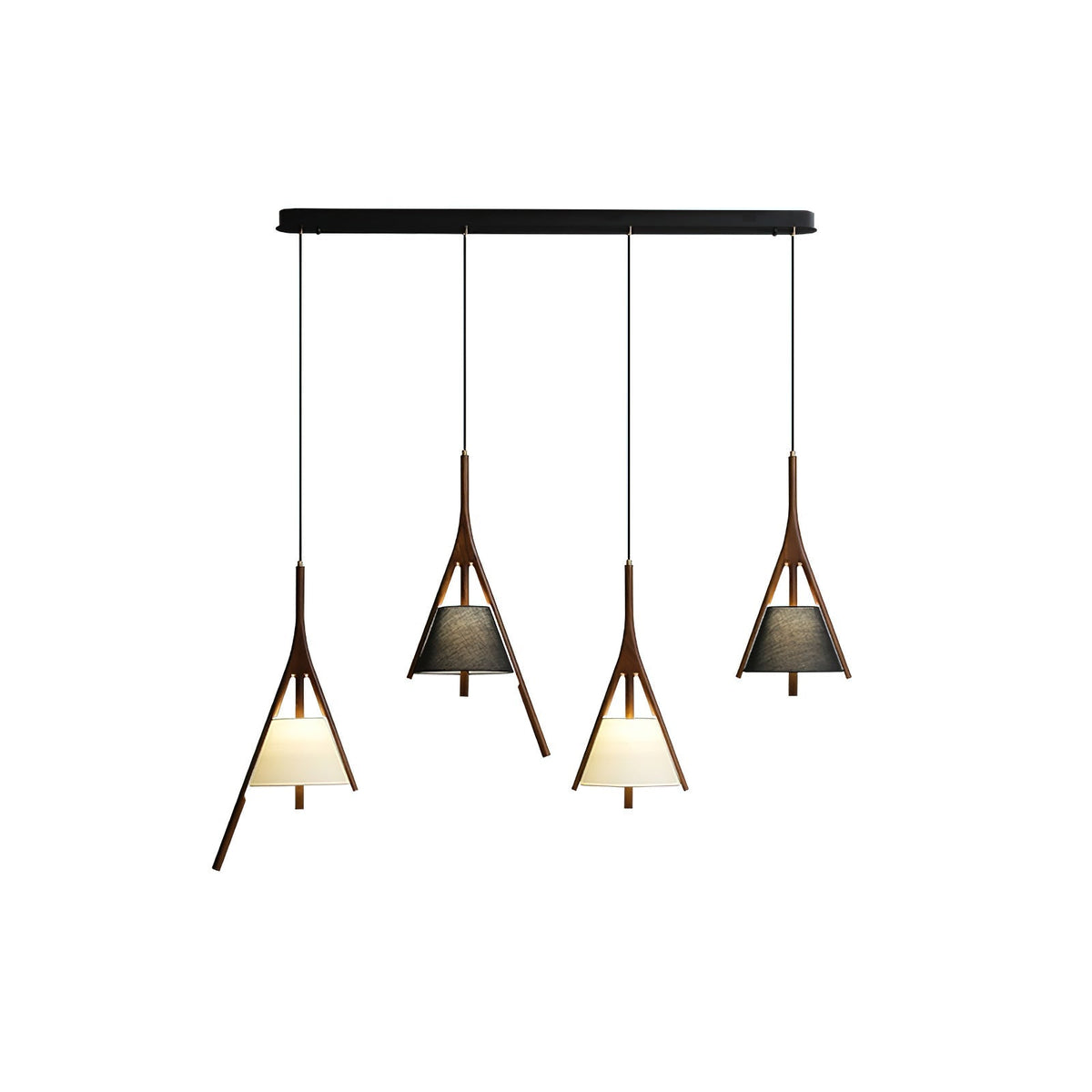 Chevronwood Wood LED Multi-Light Pendant