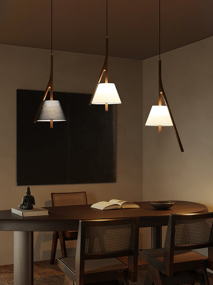 Chevronwood Wood LED Multi-Light Pendant