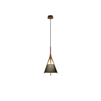 Chevronwood Wood LED Multi-Light Pendant