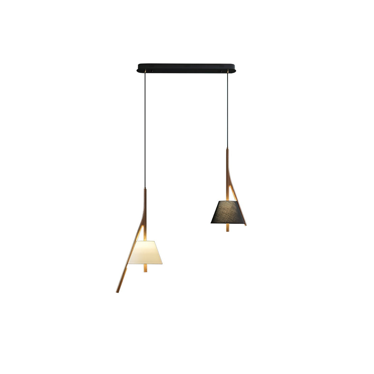 Chevronwood Wood LED Multi-Light Pendant