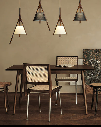 Chevronwood Wood LED Multi-Light Pendant