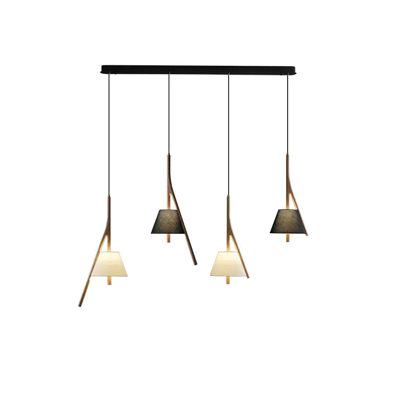 Chevronwood Wood LED Multi-Light Pendant