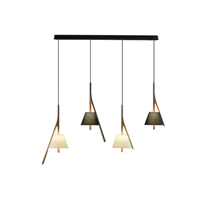 Chevronwood Wood LED Multi-Light Pendant