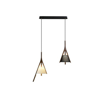 Chevronwood Wood LED Multi-Light Pendant