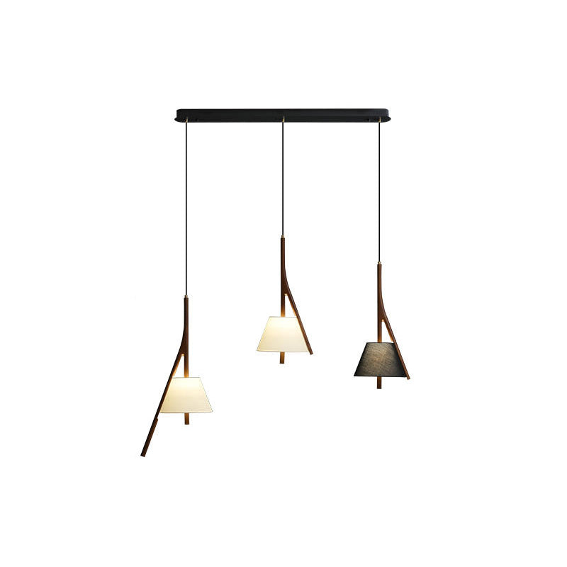 Chevronwood Wood LED Multi-Light Pendant