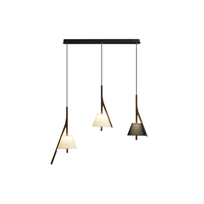 Chevronwood Wood LED Multi-Light Pendant