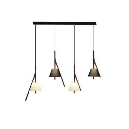 Chevronwood Wood LED Multi-Light Pendant
