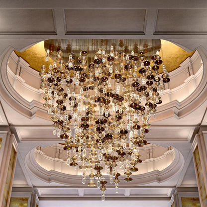 Chorevia Gold Glass Multi-Light Pendant