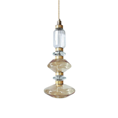 Chorevia Gold Glass Multi-Light Pendant
