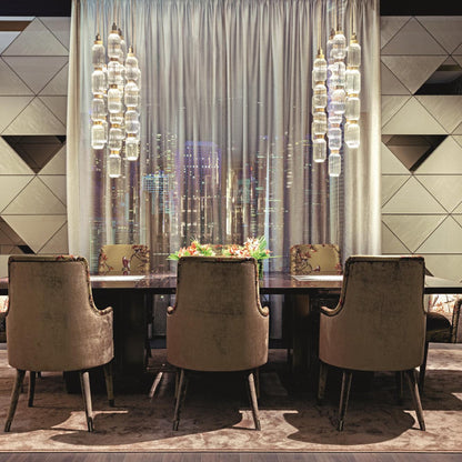 Chorevia Gold Glass Multi-Light Pendant