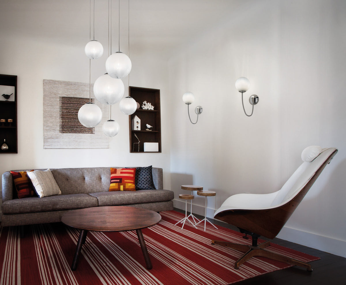 Chromelia Six-Light Glass Pendant