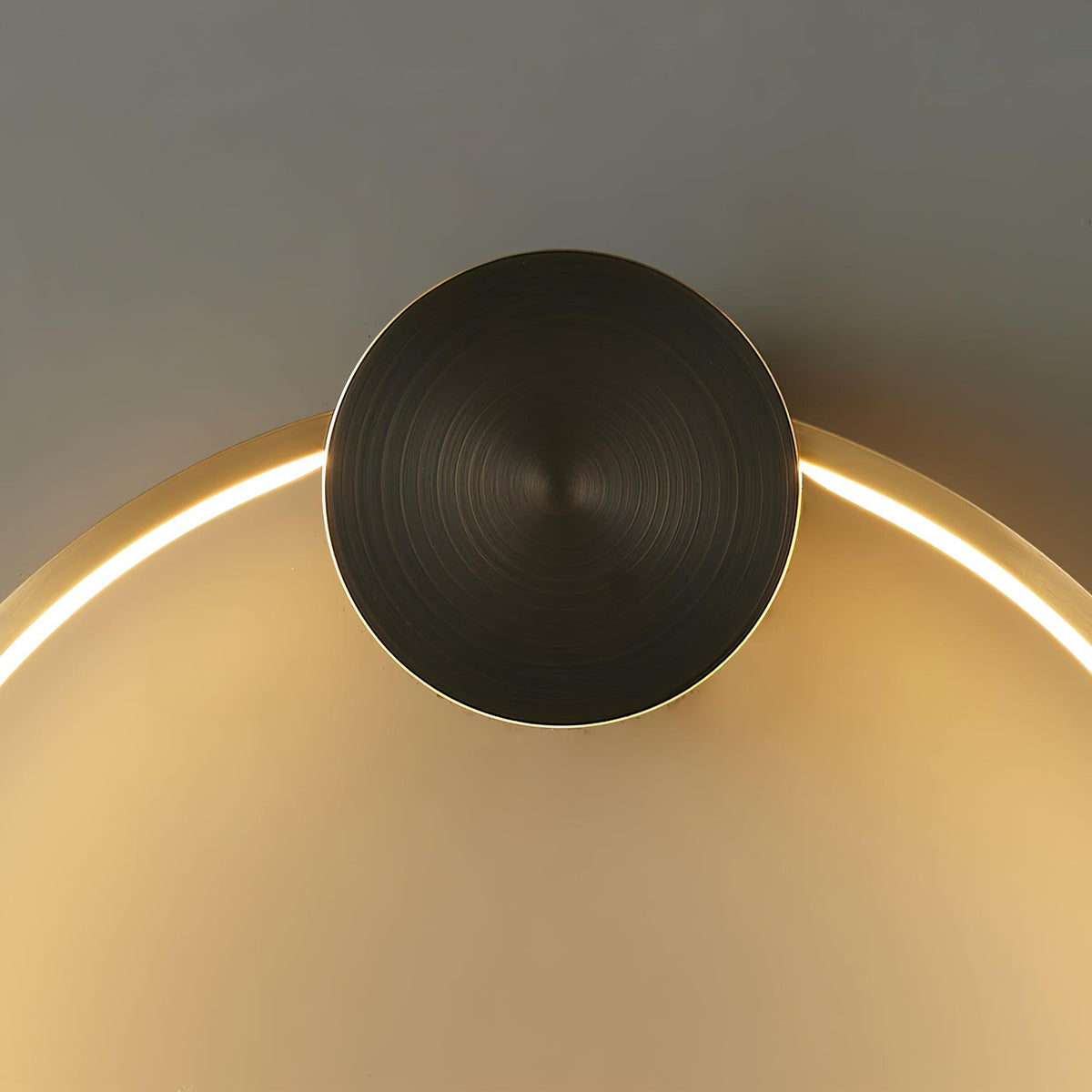 Circlet Brass Black LED Wall Light
