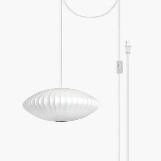 Cloudmesh White Polymer Swag Pendant