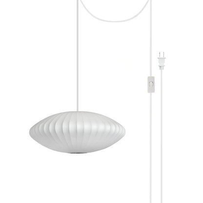 Cloudmesh White Polymer Swag Pendant