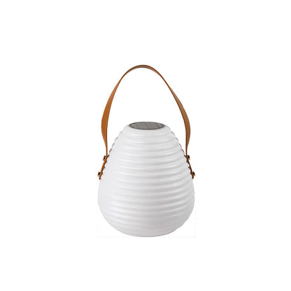 Cocoon Handle White Brown Solar Outdoor Light