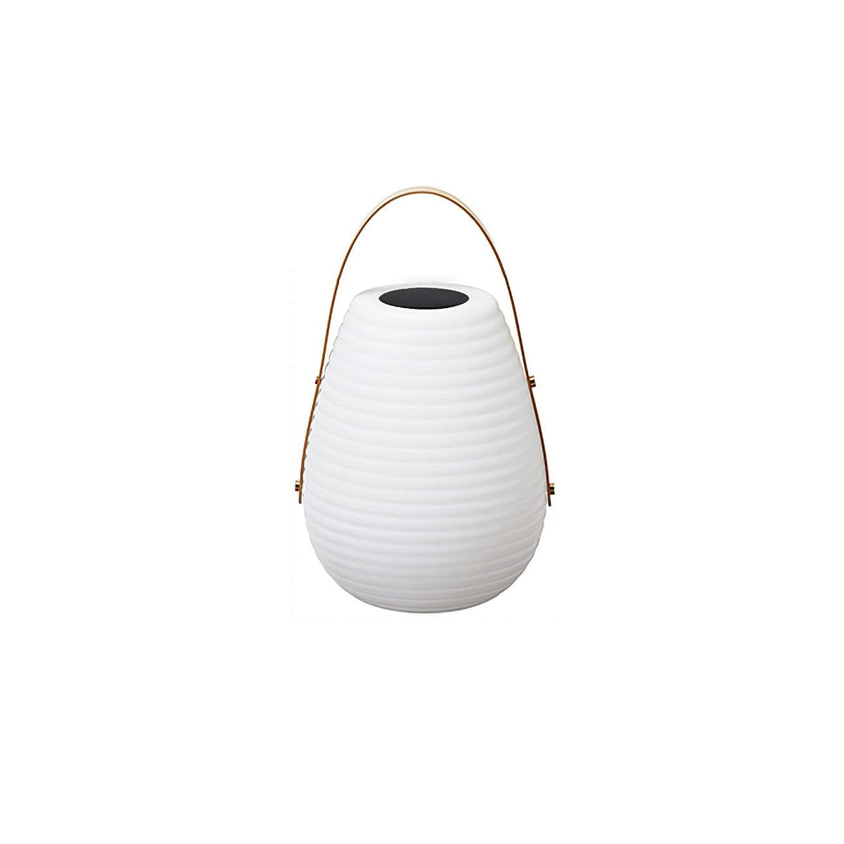 Cocoon Handle White Brown Solar Outdoor Light