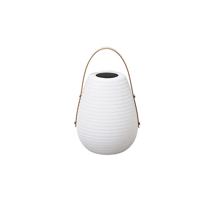 Cocoon Handle White Brown Solar Outdoor Light