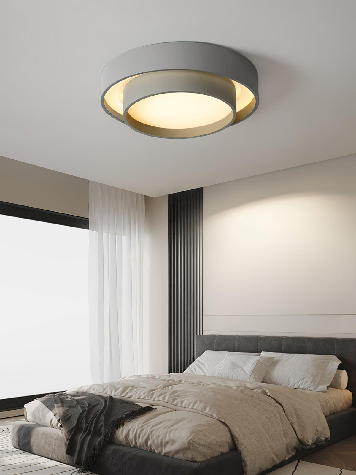 Colorband White Grey Black LED Ceiling Light