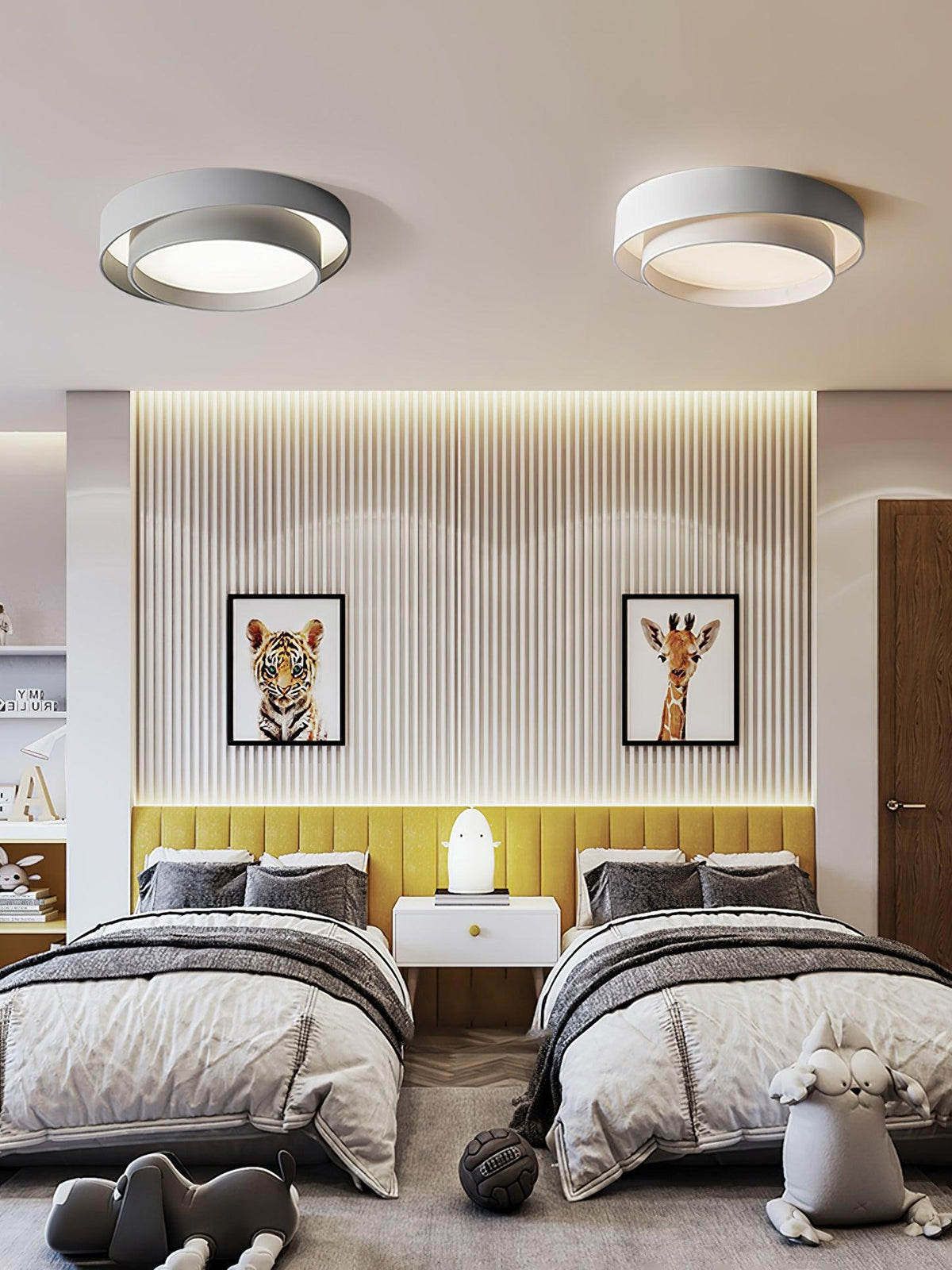 Colorband White Grey Black LED Ceiling Light