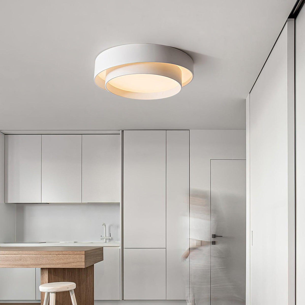 Colorband White Grey Black LED Ceiling Light