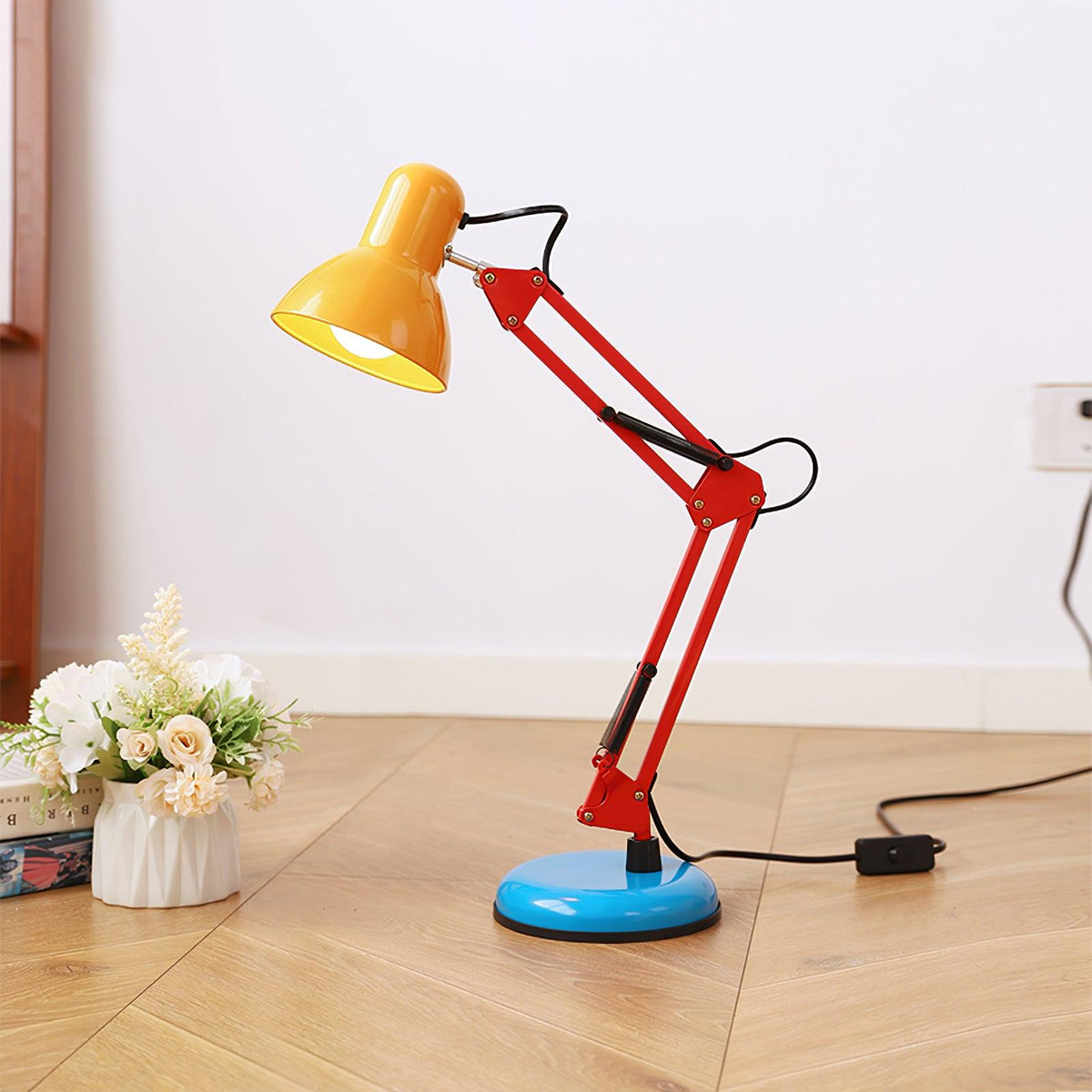 Colorjoint Blue Red Yellow Task Table Lamp