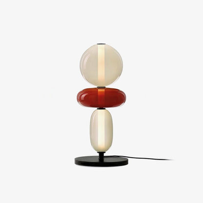 Colorstack Black Glass LED Table Lamp