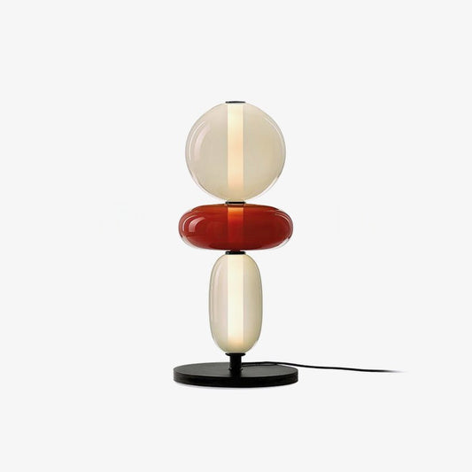Colorstack Black Glass LED Table Lamp
