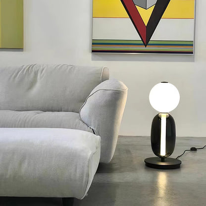 Colorstack Black Glass LED Table Lamp