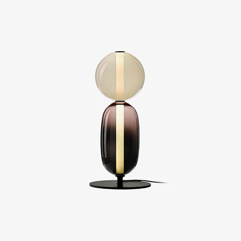 Colorstack Black Glass LED Table Lamp
