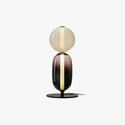 Colorstack Black Glass LED Table Lamp