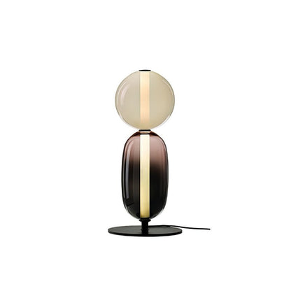 Colorstack Black Glass LED Table Lamp