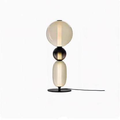 Colorstack Black Glass LED Table Lamp