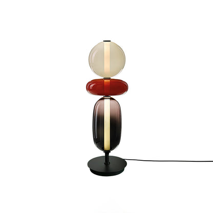 Colorstack Black Glass LED Table Lamp
