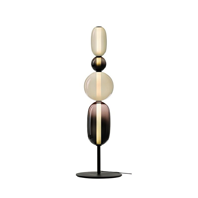 Colorstack Black Glass LED Table Lamp