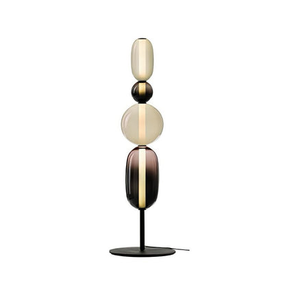 Colorstack Black Glass LED Table Lamp