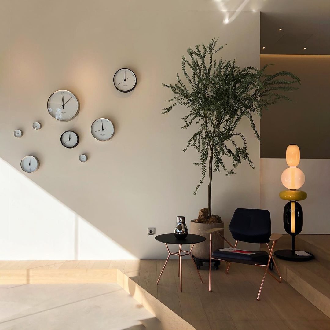 Colorstack Black Glass LED Table Lamp