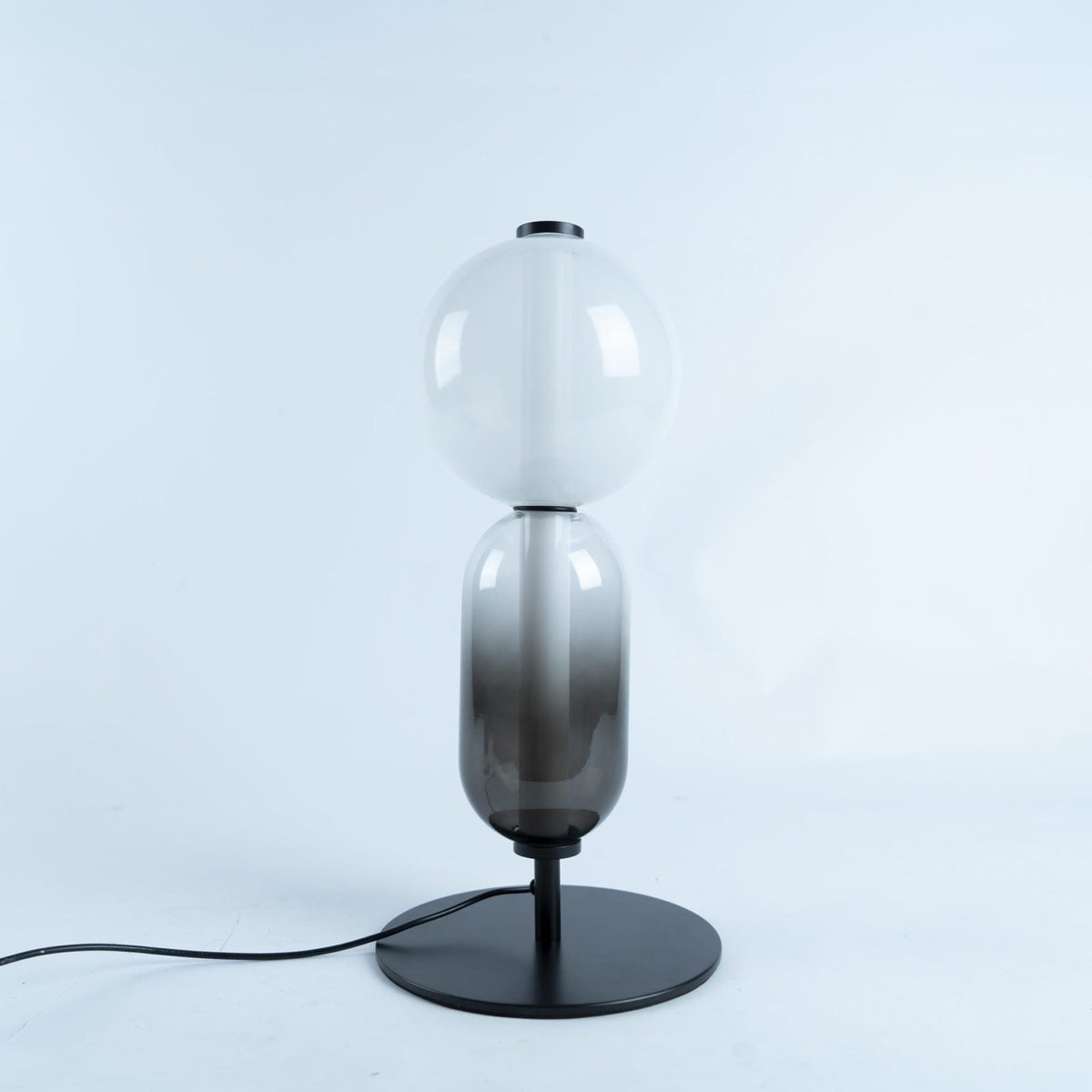 Colorstack Black Glass LED Table Lamp