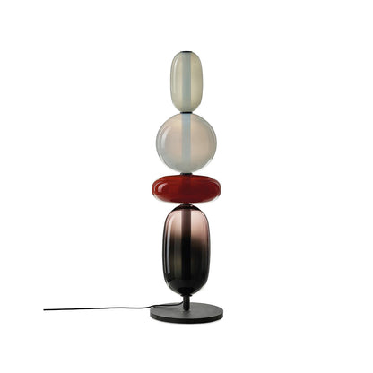 Colorstack Black Glass LED Table Lamp
