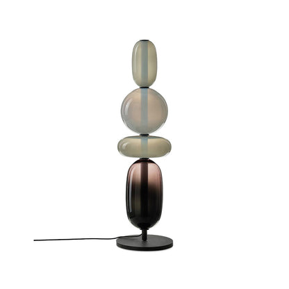 Colorstack Black Glass LED Table Lamp