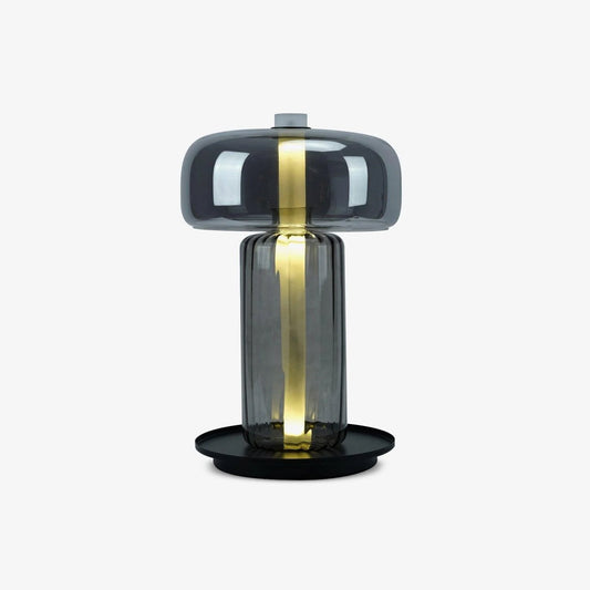Conductive Smoked Glass LED Table Lamp