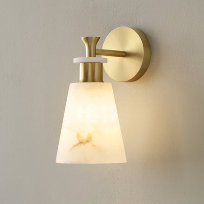 Conicara Copper Alabaster Wall Sconce