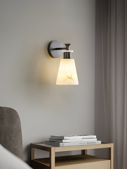 Conicara Copper Alabaster Wall Sconce