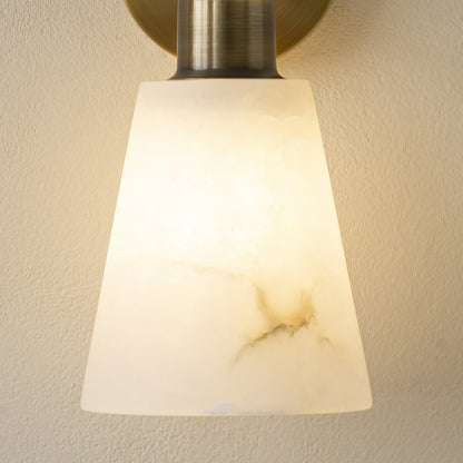 Conicara Copper Alabaster Wall Sconce