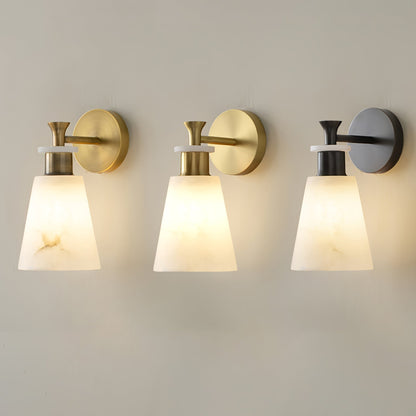 Conicara Copper Alabaster Wall Sconce