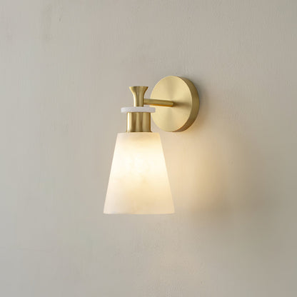 Conicara Copper Alabaster Wall Sconce
