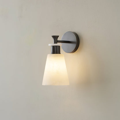 Conicara Copper Alabaster Wall Sconce