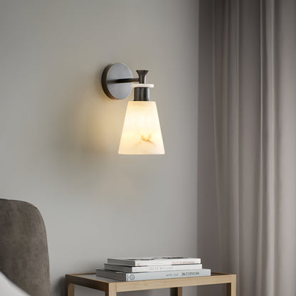Conicara Copper Alabaster Wall Sconce