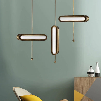 Contained Capsule Gold Pendant