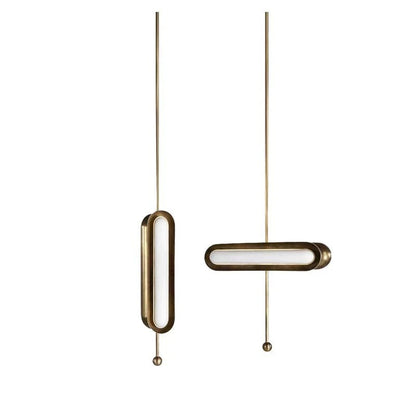 Contained Capsule Gold Pendant