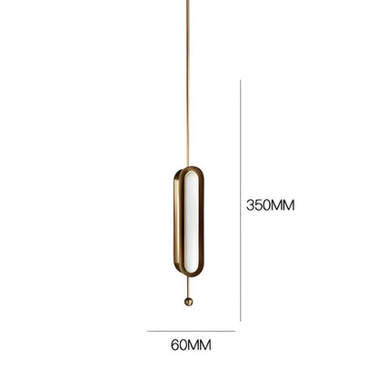 Contained Capsule Gold Pendant